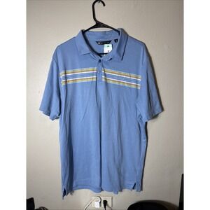 Travis Matthew Polo Blue Orange Yellow Size Xl
